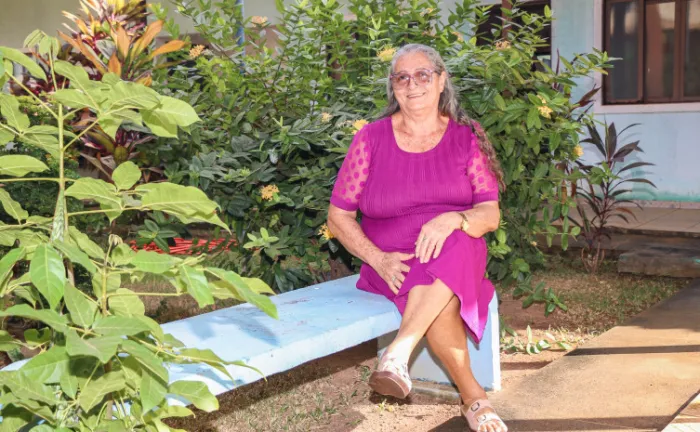 Paciente Maria Aidê Alves Carvalho, de Redenção/PA, faz tratamento oncológico em Palmas e está hospedada na Casa de Apoio - Foto: Carlessandro Souza/Governo do Tocantins