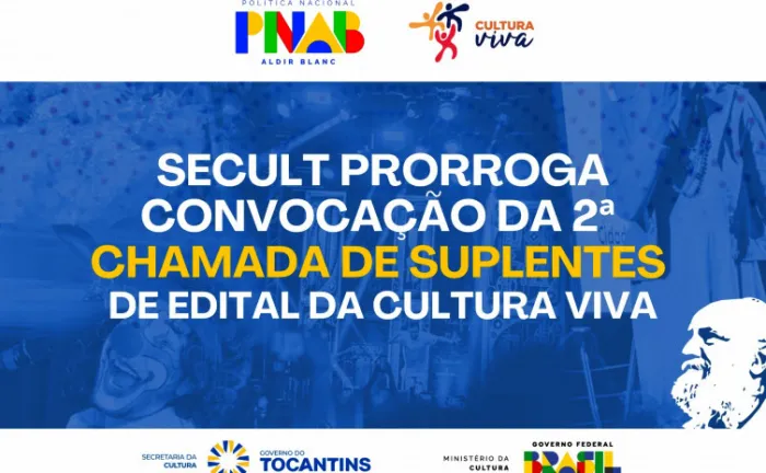 Edital contempla projetos, ações, atividades ou iniciativas realizadas por Pontos e Pontões de Cultura - Foto: Secult/Governo do Tocantins
